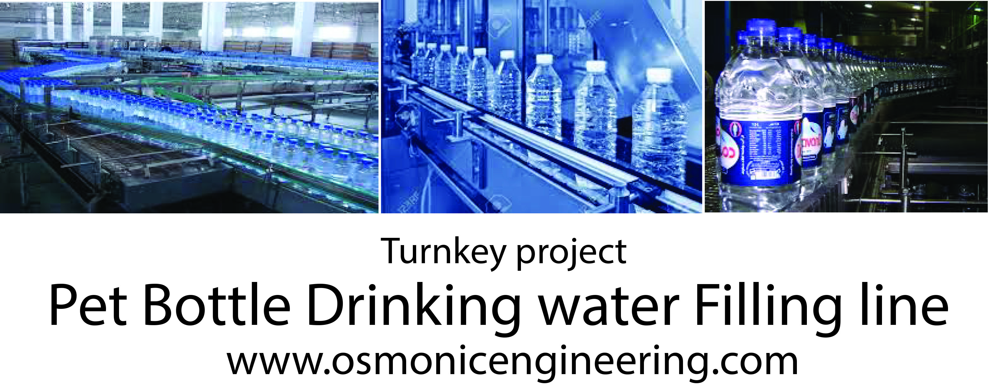 Turnkey basis bottle water filling line